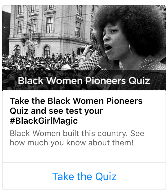 Black women pioneers quiz
